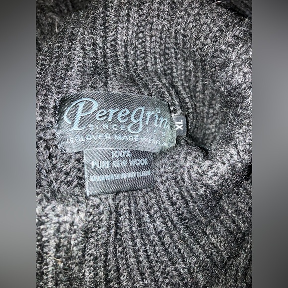 Peregrine Hudson Aran British wool cable knit sweater size XL made in England - Picture 5 of 9